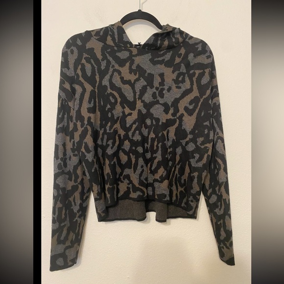 Anthropologie Kasia Leopard Print Hoodie Small - Picture 4 of 13
